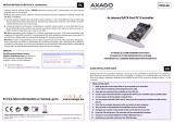 AXAGO PCIS-50 Quick Installation Manual