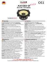 Audio System AX130-2 EVO 2 User manual