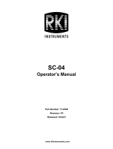 RKI Instruments SC-04 Owner's manual