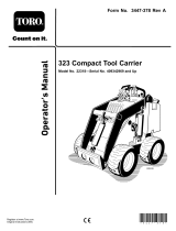 Toro 323 Compact Tool Carrier User manual