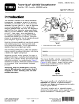 Toro Power Max e26 60V Snowthrower User manual