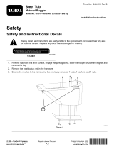 Toro Steel Tub, Material Buggies Installation guide