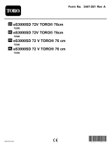 Toro eS3000SD 72V TORO 76cm User manual