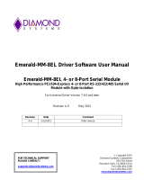 Diamond Systems Emerald-MM-8E/EL User manual