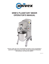 Univex SRM12+ Operating instructions
