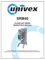 Univex SRM40+ Operating instructions