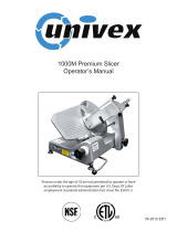 Univex 1000M Operating instructions