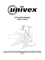 Univex SSBL105 Operating instructions