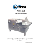 Univex BC18 Operating instructions