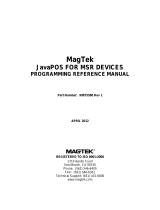 Magtek Mini Swipe Card Reader Reference guide