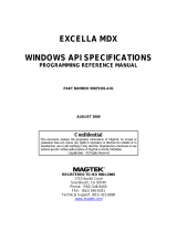 Magtek Excella MDX Owner's manual