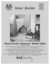 Kidco G35d Wood Center Gateway User guide