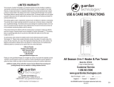 Pure Guardian HTR410B Owner's manual