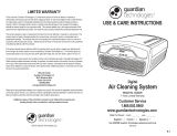 Guardian Digital Air Cleaning System: Model AC4220 Owner's manual