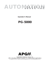 APG PG-5000 User manual