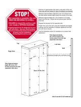 Edsal Bookcase Wall Fastening Directions Assembly Manual