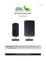Nature Power Semi Flex Solar Panel User manual