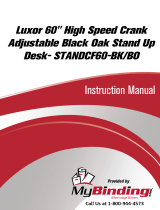 MyBinding Luxor STANDCF60-BK/BO Standing Desk Operating instructions