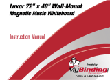MyBinding Luxor WB7248M Whiteboard Operating instructions