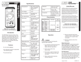 UEi Test Instruments DCM3 User manual
