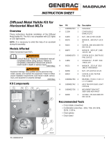 Generac Diffuse Metal Halide Kits Operating instructions