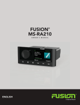 Fusion Sistemas estereo nauticos Fusion RA210 Owner's manual