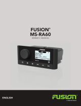 Fusion Stereo iekarta uz udeniem Fusion MS-RA60 Owner's manual