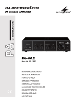 Monacor PA-402 User manual