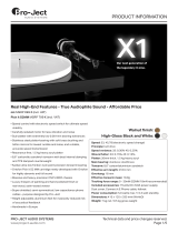 Pro-Ject X1 Operating instructions