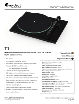 Pro-Ject Audio Systems T1 Product information