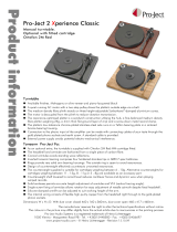 Pro-Ject Audio Systems Xperience Classic Product information
