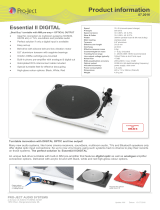 Pro-Ject Audio Systems Essential II Digital Product information