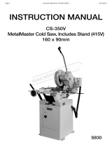 Hafco MetalMaster CS-350V User manual