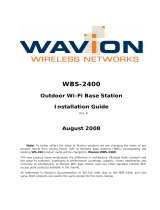 Wavion WBS-2400 SCT 120 Installation guide