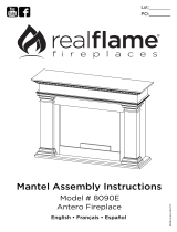 Real Flame 8090E-BLK Owner's manual