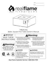 Real Flame T9620NG Owner's manual