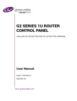 Belden G2 Series 1 RU Router Control Panel User manual