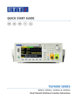 Aim-TTI TGF4000 SERIES Quick start guide