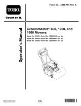 Toro 04056 Greensmaster 1600 User manual