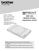 Brother MW-100 - m-PRINT B/W Direct Thermal Printer User manual