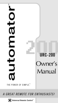 Automator OZ5URC200 User manual