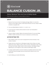 Gaiam BALANCE CUSION JR. Setup, Workout Tips And Care & Safety Manual