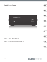 Behringer VNET2-AES INTERFACE VNET2 Connection Interface for AES3 User guide