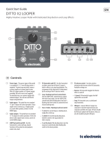 TC Electronic DITTO X2 LOOPER Quick start guide