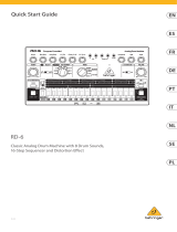 Behringer RD-6-SR Quick start guide