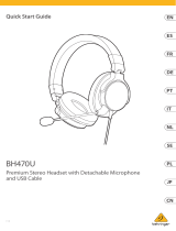 Behringer BH470U Premium Stereo Headset User guide