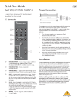 SEQUENTIAL SWITCH 962 SEQUENTIAL SWITCH User guide