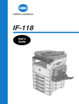 Konica Minolta IF-118 User manual
