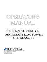 idronaut Ocean Seven 307 User manual