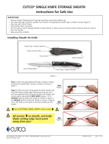 CUTCO SINGLE KNIFE STORAGE SHEATH Instructions For Safe Use